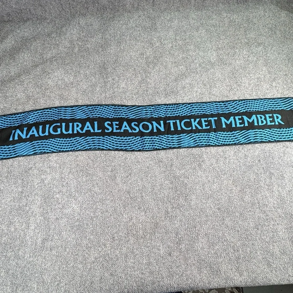 Charlotte FC Inaugural Season Ticket Member Scarf‎ Blue Black MLS Soccer Fan